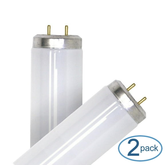 Philips Fluorescent 20W Cool White Tube Light Bulbs, Durable (2 Pack)