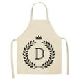 thumbnail image 2 of Quinlirra Soft Cotton and Linen Kitchen Cooking Aprons, Retro Linen Letter Apron, for Women with Cute Pockets, for Baking Painting Gardening-R&, 2 of 9