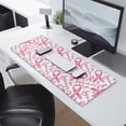 thumbnail image 2 of Long Mouse Pads for Desk,Pink Breast Cancer Desk Mats on Top Of Desks, Desk Mouse Pad Extra Large with 3mm Non-Slip Base and Stitched Edge for Gaming,Office,Work,Home 31.5x11.8in, 2 of 5