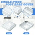 thumbnail image 3 of 8Pack Post Base Cover, 4.75x4.75 Metal Integral Style Post Skirt Porch Column Wrap(1.6x1.6), 3 of 6
