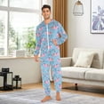 thumbnail image 3 of joogoo Cute Axolotls Blue Unisex Adults Onesies Pajamas Jumpsuits L, 3 of 7