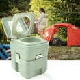 thumbnail image 2 of Sandinrayli Portable Toilet, 5 Gallon 20L for RV, Camping, Boating and Outdoor, Greenish Gray, 2 of 10