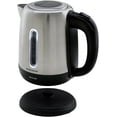 thumbnail image 4 of Ovente Electric Stainless Steel Kettle 1.2 Liter with One Touch Open Lid, 1100 Watts Fast Heating & Concealed Element, Portable and Compact, Auto Shutoff and Boil Dry Protection, Silver (KS22S), 4 of 5