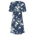 thumbnail image 5 of BLTIBY 2025 Womens Dresses Short Sleeve Spring Summer Mini Dress Round Neck Printed Casual Fashion Dresses Knee Length Multicolor 9 S, 5 of 5