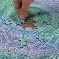 thumbnail image 4 of Ambesonne Ethnic Jigsaw Puzzle, Mandala Geometric, Heirloom-Quality Fun Activity for Family Durable Cardboard, 1000 pcs, Purple Green, 4 of 5