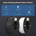 thumbnail image 2 of 2-Pack Creality 3D Printer Filament, 1.75mm PLA Filament Bundle 2kg for 3D Printing, Ender PLA Filament No-Tangling, Strong Bonding & Overhang Performance, Accuracy +/- 0.02mm, Black & White, 2 of 6