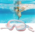 thumbnail image 3 of Gafas de natación para niños con tapones para los oídos, gafas de natación de silicona, gafas de montura grande, gafas impermeables de visión pa Rosado DYNWAVEMX Gafas de natación para niños, 3 of 8