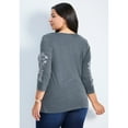 thumbnail image 2 of Avenue Women's Plus Size Casey Embroidered Top, 2 of 2