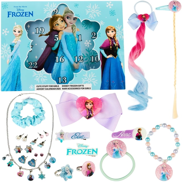 Calendario de Adviento de accesorios para el cabello de niñas Disney Frozen de Get Trend