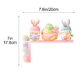 thumbnail image 3 of Beautynvta Easter Door Corner Decorations, Wooden Bunny Gnome Egg Door Frame Ornament, Easter Spring Sign for Front Door Frame, Window, Wall, Cabinet, Left, 3 of 5