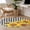 Black, variant on Sunflower Bee Round Area Rug 4 FT, Non Slip Indoor Outdoor Rug, Black White Lattice Yellow Floral Flower Washable Soft Circular Carpet Non-Shedding Floor Mat for Coffee Table Nursery Foyer Balcony