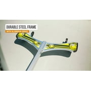 Razor PowerWing DLX Caster Scooter - Silver/Green, 3-Wheeled Drifting Ride-on for Child 6+