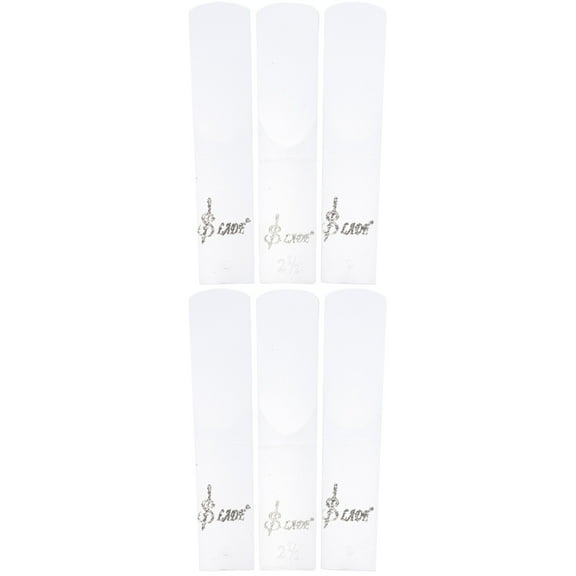 6 Pieces Clarinet Reeds Resin Replacement for Clarinet Musical Instrument Accessories Suitable for Beginners and Professional Players