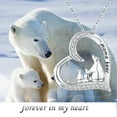 thumbnail image 3 of Coachuhhar Bear Necklace For Women 925 Sterling Silver Cute Animal Necklace Mom Necklace Mama Bear Pendant Necklace Mother Jewelry for Mother's Day, 3 of 8