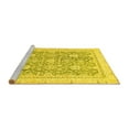 thumbnail image 2 of Ahgly Company Machine Washable Indoor Rectangle Oriental Yellow Traditional Area Rugs, 7' x 10', 2 of 4