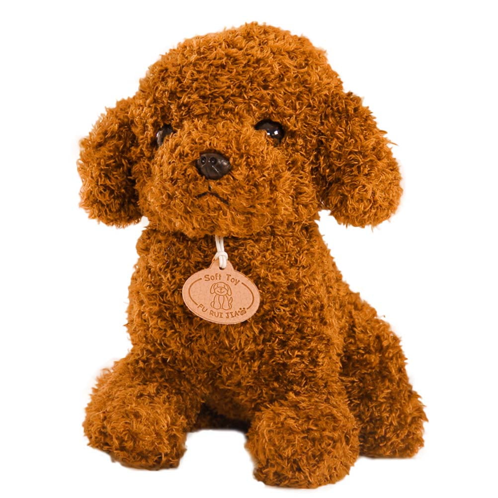 TINKSKY Bed Time Stuffed Animal Toys Cute Soft Plush Poodle Teddy Dog ...