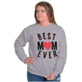 thumbnail image 5 of Best Mom Ever Worlds Mothers Day Love Women Crewneck Sweatshirt Brisco Brands M, 5 of 6