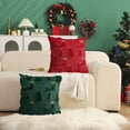 thumbnail image 1 of Cojín Decorativo con Diseño de Árbol de Navidad y Copos de Nieve | Cojín Verde Suave para Sofá de 45X45Cm | Decoración Festiva para Sala de Estar | 1 Cojín, 1 of 6