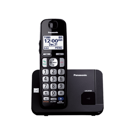 Panasonic 5.8 Ghz Cordless Telephone - Panasonic KX-TGE210B Amplified Expandable Digital Cordless Answering System with 1 Handset