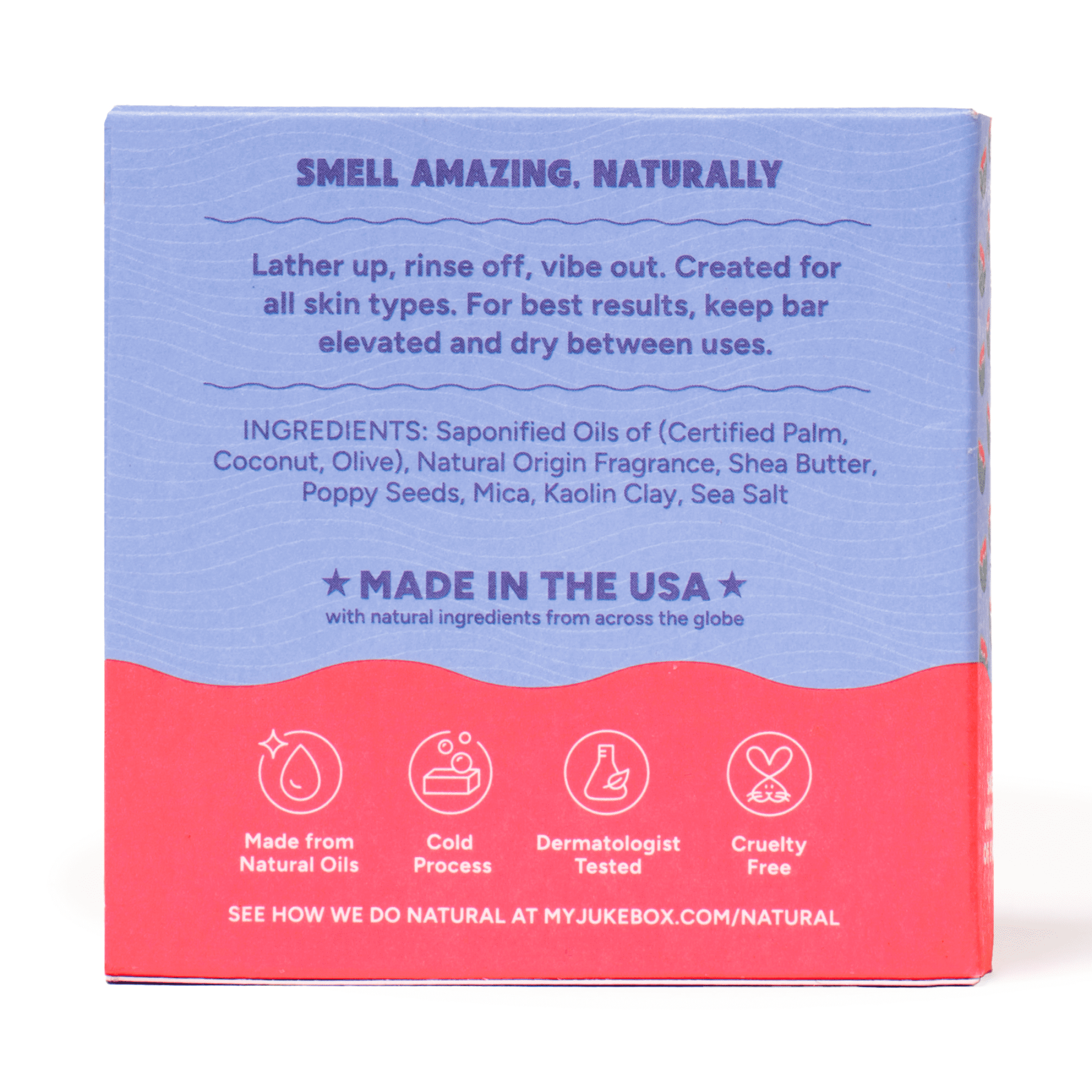 Jukebox Womens Bar Soap, Natural Bar Soap for Women, Watermelon Rush, 5 Oz