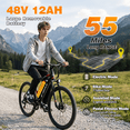 thumbnail image 6 of BroPath Electric Bike for Adults, Ebike, Electric Bicycle with 576WH Removable Battery,26" Mountain Ebike 20MPH,40+ Miles(MAX),750W High Motor,Multi-Shock Absorption,Commuting,UL2849, 6 of 14