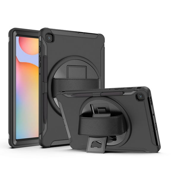 AMZER TUFFEN Case for Samsung Galaxy Tab S6 Lite, Military Grade ShockProof Kids Friendly 3 Layer Case in-Built Screen Protector, Holder, Stand for Samsung Galaxy Tab S6 Lite
