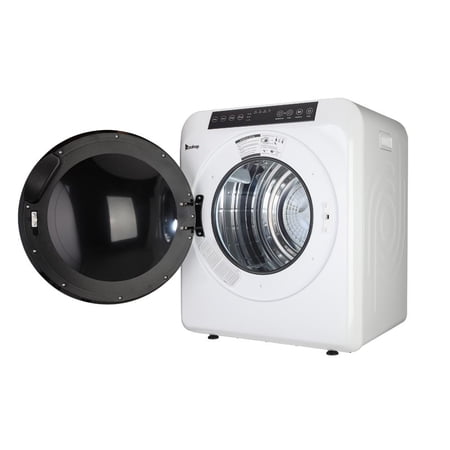 ZOKOP Compact Electric Clothes Dryer 13lbs Capacity Stainless Steel Dryer, White