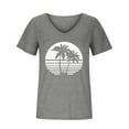 thumbnail image 4 of Birdeem T-Shirt Sans Manches à Col en V pour Femmes, Mode Décontractée, Imprimé, Chandail, 4 of 9