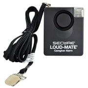 Secure Personal Pull Cord Tab Alarm Monitor for Fall Prevention / Management - For Use in Wheelchair, Chair, and Bed - 120 dB, Tamper Resistant, Always On - One Year Warranty