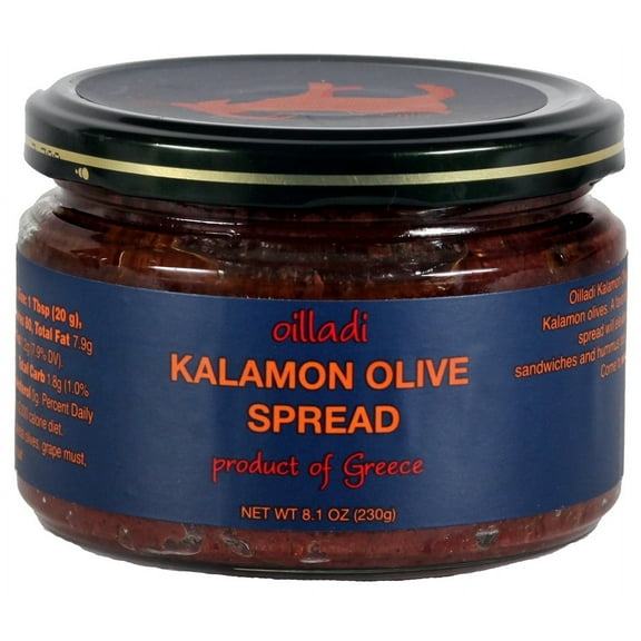 Oilladi Tapenade Kalamon Olive Spread Imported from Greece, 8.1 oz