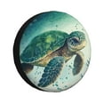 thumbnail image 2 of Balery Watercolor Turtle1 Tire Covers - Tough Tire Wheel Protector for Truck, SUV, Trailer, Camper, RV -14 inch, 2 of 8