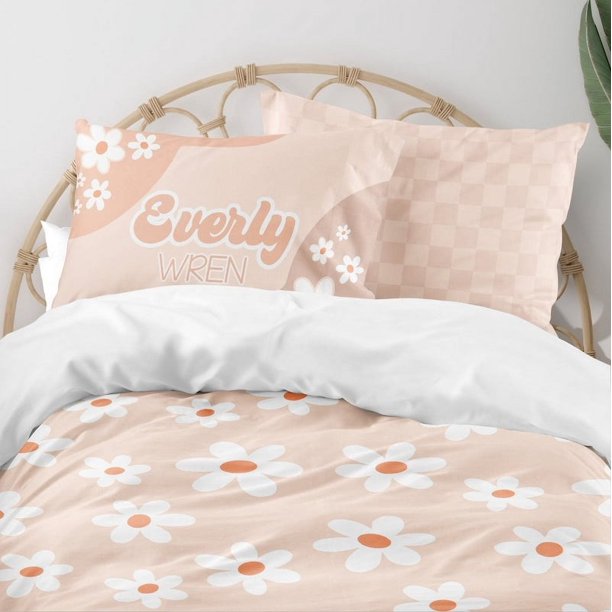 Juego de cama infantil personalizado Daisy (edredón o funda nórdica)