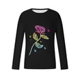 thumbnail image 4 of Lilgiuy New Valentine's Day Men's 3D Printing Long Sleeve T-shirt Fashion Casual Loose Round Neck Undercoat Top Blouses & Shirts Performance Workout Muscle Cut Tee, 4 of 5