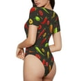 thumbnail image 3 of Easygdp Chili2 Women'S Waist-Cinching Short-Sleeved Onesie, Olastic Onesiet,Snaps At Bottom,Easy To Put On And Take Off - Xx-Large, 3 of 9