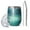 Green and Grey-1, variant on 12oz Stemless Wine Tumblers Orange and Grey Abstract Art Artwork Vacuum Insulated Stainless Steel Travel Tumbler Cups Mug with Lid and Straw for Champaign,Cocktail,Beer with Cleaning Brush