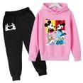 thumbnail image 3 of Conjuntos de sudaderas con capucha de Mickey, conjunto de ropa para niños, Pato Donald, Minnie, ropa para niños y niñas, camisetas, pantalones, trajes de 4 a 14 años, trajes deportivos, sudaderas con, 3 of 5