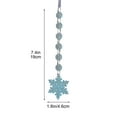 thumbnail image 4 of Cheapark 6 Pcs Acrylic Snowflake Christmas Ornaments - Icicle & Water Drop Pendants For Christmas Trees & Windows, Festive Home Holiday Decor, 4 of 8