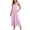 Pink, variant on Lenago Women's Plus Size Summer Dresses Fashion Holiday Summer Solid Color Sleeveless Party Beach Dress