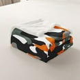 thumbnail image 4 of Erosebridal Army Camouflage Throw Blanket for Couch, Army Orange Plush Blanket, Military Camo Decor, 40x50, 4 of 7