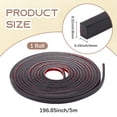 thumbnail image 2 of 5 m PVC Self-Adhesive Flexible Molding Trim Ceiling Molding Wall Trim for Furniture Door Wardrobe Home Decor Imitation Gesso Lines Black 8mm, 2 of 5