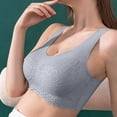 thumbnail image 5 of Bxsruta Womens Sports Bras, Yoga Comfort Seamless Stretchy Sports Bra for Women 3 Pack(Gray,L), 5 of 8