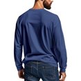 thumbnail image 6 of VJATTWR Mens Crew Neck Long Sleeve Pullover Shirts Casual Lightweight Fitted Basic T-Shirt Xl, 6 of 9