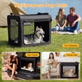 thumbnail image 5 of Gianna 30-Inch Collapsible Dog Crate, Soft Foldable Pet Kennel with 3-Door Mesh for Indoor & Outdoor, 5 of 5