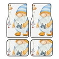 thumbnail image 1 of Disketp Gnome Camping Fishing for Crystal Velvet Car Mats Four-Piece Set,All-Season Automotive Protection, Vehicles, Cars, Trucks, and SUVs,Anti-Slip Design, 1 of 7