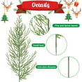 thumbnail image 3 of 60 Pcs Artificial Pine Branches- 13.5 Inch Plastic Faux Pine Leaves Picks- Fake Christmas Greenery Pine Sprigs for DIY Garland Wreath Christmas Party Home Garden Decoration, 3 of 5