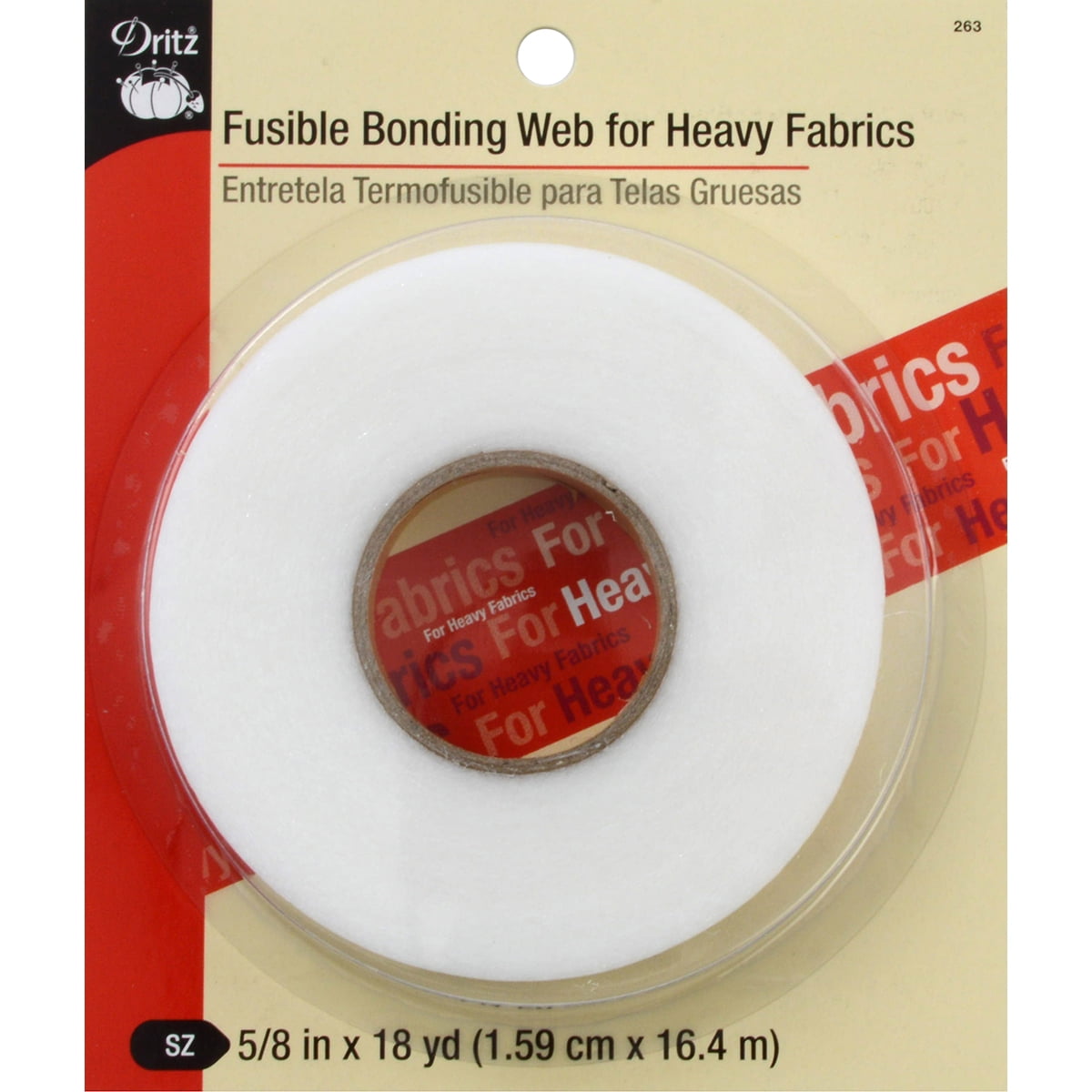 Double-sided Fusible Bonding Web Tape 1” wide (regular weight