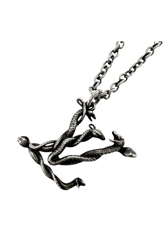 Pre-Owned Louis Vuitton Necklace for Men and Women, LV Snake Pendant, Adjustable, Vintage...