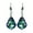 Purple, variant on Leaf-Shape Crystal Earrings, Fashion Crystal Shining Drop Earrings, Alloy Hypoallergenic Jewelry for Women Daily Life Wedding Party Banquet Gift, Purple