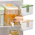 thumbnail image 1 of Ganfancp 4L Hervidor de Agua Fría con Filtro de Grifo En El Refrigerador,Gran Capacidad de Almacenamiento para Dispensador de Zumo de Frutas con Rejillas de Hielo y Espita Tetera de Frutas Cubo de Li, 1 of 6
