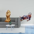 thumbnail image 2 of Figura de león, estatua de toro, escultura de animal de resina, adorno de mesa, diseño creativo, acabado liso, ideal para regalar, decoración del, 2 of 8